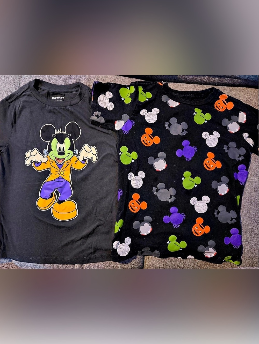 Disney Mickey Mouse Halloween tshirts set of 2